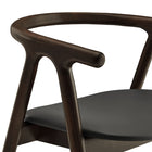 Modway Henry Vegan Leather and Wood Dining Chair - Black-9