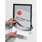 Durable Self-adhesive Repositionable Frames - 9"W x 12"H Frame for 8.5"W x 11"H Insert - Black - 2 Pack-7
