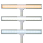 OttLite Extra Wide Area LED Clamp Lamp - Clearsun - Silver-Sturdy adjustable clamp attaches the lamp to most desks and work surfaces