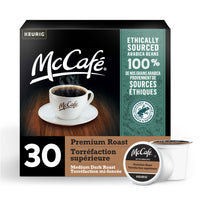 McCafé Premium Medium Dark Roast - K-Cup Coffee Pods - 30 Pack-Roast: This blend is roasted slightly darker than medium, which yields a balanced flavour and rich aroma