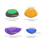 Outsunny Stepping Stones with Non-slip Rubber - Multicoloured - Set of 11-Come with a bouncing stepping stone for extra fun 