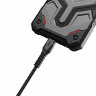 UAG Rugged Kevlar Core USB-C to Lightning Charge/Sync Cable 5ft - Black/Grey-Integrated tie for cable organization