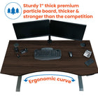 Motionwise M3 PRO Series Ergonomic Curve 30" x 60" Electric Sit-Stand Desk with Dual Motors - American Walnut-Hassle-Free Packaging: The Motionwise desk ships in a single box, simplifying both delivery and assembly, so you can start using it right away. No more waiting or shipping hassles!
