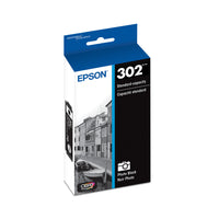 Epson T302 Claria Premium Ink Cartridge - Photo Black-Sharp text and brilliant colour for high-quality results, fast-drying ink