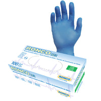 Ronco N2 Nitrile Gloves - Blue - Large - 100 Pack-Blue
