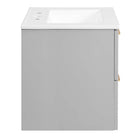 Modway Daybreak 24" Bathroom Vanity - Light Grey/White-6