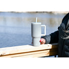 GROSCHE Aspen Insulated Water Tumbler with Handle - 32 oz. - Lunar Grey-Triple-wall vacuum insulation