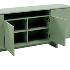 Manhattan Comfort Ella 70.9" Modern Sideboard - Sage Green-Raised Semicircle Door Front Design