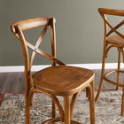 Modway Gear Bar Stool - Walnut-Weight Capacity: 330 lbs.