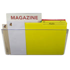Storex Unbreakable Wall Pocket Legal - Clear-7" H x 16.25" W x 4" D