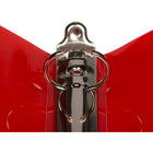 JAM Paper Plastic 0.75" 3-Ring Binder - Red-Wide front and back binder panels fully cover standard dividers and sheet protectors. Our 3 metal ring binders have 2 buttons for easy opening and closing, and a convenient pocket on the inside flap.