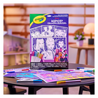 Crayola K Pop Demon Hunters Large Fuzzy Colouring Pages-Soft, flocked surfaces enhance colouring control and create striking results worth displaying