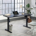 Sauder Miscellaneous Office Adjustable Height Desk - Black-Memory button allows for four pre-set height positions