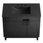 Modway Miles 36" Bathroom Vanity - Black-Assembly Required