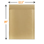 Vangoddy #6 Honeycomb Padded Self-Sealing Mailers - 12.5" W x 19" L - Brown - 50 Pack-Inner Dimension: 18" L x 12" W