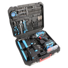 Fixtec 20V Cordless Drill 221-Piece Kit with Battery and Charger-6
