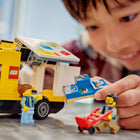LEGO City Great Vehicles The LEGO Van-Kids can fold open the sides of the toy truck to load the pallet of playsets