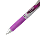 Pentel Energel Liquid Gel Pens Retractable - 0.7mm - Violet - 2 Pack  -Futuristic barrel accents indicate ink colour