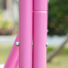 Outsunny 2-Seat Kids Swing Chair Outdoor with Adjustable Canopy - Pink-Color: Pink 