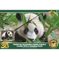 Prime 3D Giant Panda - 100 Pieces-100-piece lenticular 3D puzzle