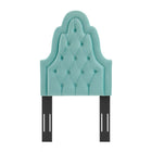 Modway Augustine Tufted Performance Velvet Twin Headboard - Mint-Durable Stain-Resistant Fabric