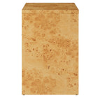 Modway Hudson 1-Drawer Burl Wood Nightstand With Shelf - Natural-Versatile Accent Table