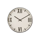 Monarch Specialties Clocks 20" Round Wall Clock - Black White Modern-This sleek and modern 20" round wall clock with a bold, printed black roman numeric design against a white background, for a chic addition to your home decor