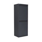 Ceha Canada CK 2-Door Metal Multipurpose Storage Cabinet - 13" W - Dark Grey-ORGANIZE YOUR SPACE: This metal tilt-out cabinet with hideaway drawer organizes bathrooms, kids' rooms, kitchens, or pantries. Multiple compartments and handles keep items accessible and clutter-free