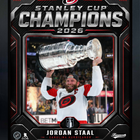 Frameworth Carolina Hurricanes 2026 Stanley Cup Champions: Jordan Staal Shield Design PhotoGlass Framed Photo - 18" W x 22" H-Officially licensed NHL and NHLPA photo: Jordan Staal 16x20 PhotoGlass Frame Carolina Hurricanes 2026 Stanley Cup Champions Shield Design for Carolina Hurricanes fans and collectors