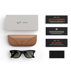 Ray-Ban Meta Wayfarer (Gen 2) Smart Glasses - Shiny Black/Green lenses-Share moments from your point of view by live streaming to platforms such as Instagram. Be aware that a 5 GHz mobile data plan is required for this feature to work smoothly