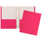 Staples Twin Pocket & Prong Portfolio - Pink-Pink twin pocket and  prong portfolio