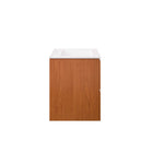 Modway Scenic 24" Wall-Mount Bathroom Vanity - Cherry/White-Ceramic Sink Basin