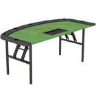 Soozier 72" Foldable Poker Table-8-player half poker table