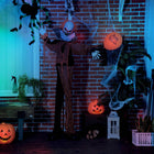Outsunny 5' Animated Talking Circus Clown Halloween Decoration-Arms are bendable how you want it and red lights in the eyes 