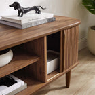 Modway Contour 55" TV Stand - Walnut-Adjustable Shelf