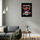 Ac/dc We Salute You Print with Platinum LP - Framed Print - 29" x 38"-Ready to hang - arrives fully assembled