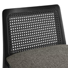 Modway Monarch Wood and Rattan Counter Stool - Black Black Gray-8