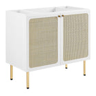 Modway Chaucer 36" Bathroom Vanity Cabinet - White-MDF and Particleboard