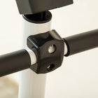 Soozier Stepper Exercise Machine with Handlebar - White & Green-Steel construction with a powder coating for stability