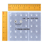 Azar Studio Base Pegboard Floor Stand - 60" x 17" - Clear-Fifty clear hooks included