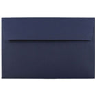 JAM Paper A10 Invitation Envelopes - 6 x 9.5 - Navy Blue - 25 Pack-Made from smooth 28 lb paper, includes moisture activated gummed flap closure