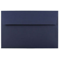 JAM Paper A10 Invitation Envelopes - 6 x 9.5 - Navy Blue - 25 Pack-Made from smooth 28 lb paper, includes moisture activated gummed flap closure