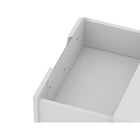 Manhattan Comfort Rockefeller 20.08" Mid-Century Modern 2-Drawer Nightstand - White-Home Assembly Required. All Hardware Included
