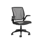 Humanscale Diffrient World Task Chair - Black-Uses the laws of physics and harnesses the user's body weight to automatically provide the right amount of recline for every individual, every time