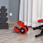 Soozier 44 lb 2-In-1 Dumbbell & Barbell Adjustable Set Strength Muscle Exercise Fitness Plate Bar Clamp Rod-The adjustable dumbbell is easy to assemble 