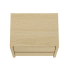 Manhattan Comfort Linda 24" Modern 2-Drawer Nightstand - Natural Oak-30 Day Limited Manufacturer's Warranty