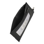 Champs Iconic Leather Slim Cardholder - Black/Black-Easy access ID Window