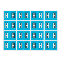 Pendaflex A-Z Light Blue End Tab Filing Labels - H - 240 Pack-Compatible with DataFile L8701 series labels