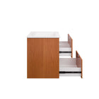 Modway Scenic 24" Wall-Mount Bathroom Vanity - Cherry/White-Fixtures Not Included