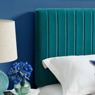 Modway Keira Performance Velvet Full/Queen Headboard - Teal-Durable Stain-Resistant Fabric